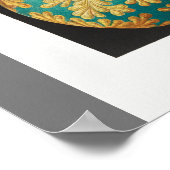 ヴィンテージアートプリント(アシディエ)美しい海洋生物 ポスター (角)