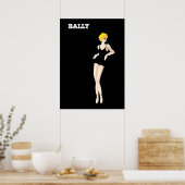 ヴィンテージアートベルナルドヴィレモットバリーシューズ ポスター (キッチン)