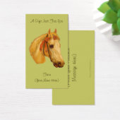 ヴィンテージアートホースヘッドパーソナライズされたギフトカードラベル (デスク)