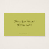 ヴィンテージアートホースヘッドパーソナライズされたギフトカードラベル (裏面)