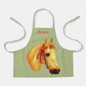 ヴィンテージアートホースヘパーソナライズされたッド エプロン (正面)