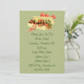 ヴィンテージアートボックスバラフローラパーティー 招待状 (スタンド正面)