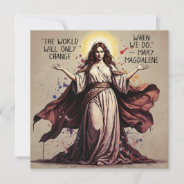 ヴィンテージアートメアリーマグダレン引用文 カード