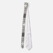 ヴィンテージアートワールドクロックのネクタイ – ワールドタイムゾーン ネクタイ (裏面)