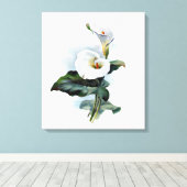 ヴィンテージアートヴィンテージフローラカラリリープリント キャンバスプリント (インサイチュ (ウッドフロア))