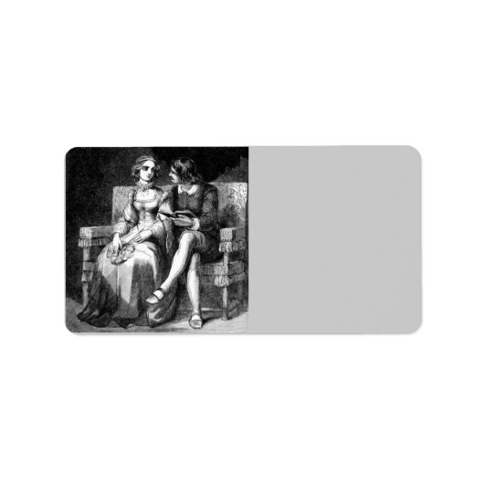 ヴィンテージアート住所 シール (正面)