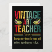 ヴィンテージアート先生おもしろいア芸術的ートラブ サンキューカード (正面/裏面)