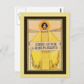 ヴィンテージアート女性権利はがき ポストカード (正面/裏面)