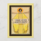 ヴィンテージアート女性権利はがき ポストカード (正面)