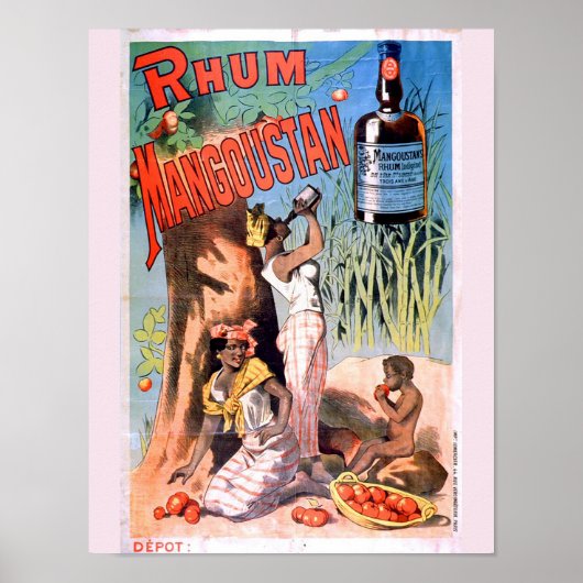 ヴィンテージアート広告ポスター – Rum ポスター (正面)