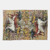 ヴィンテージアート愛犬家設定者 キッチンタオル (横)