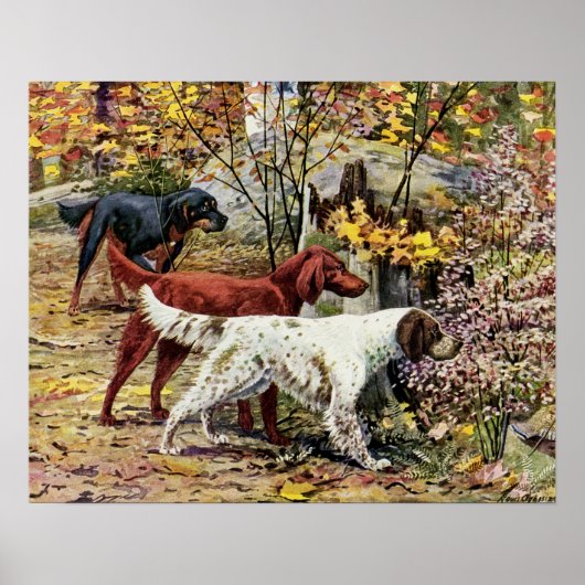 ヴィンテージアート愛犬家設定 ポスター (正面)