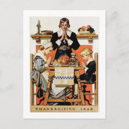 ヴィンテージアート感謝祭はがき ポストカード