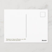 ヴィンテージアート感謝祭はがき ポストカード (裏面)