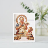 ヴィンテージアート感謝祭はがき ポストカード (スタンド正面)