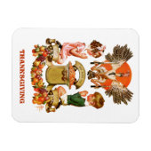 ヴィンテージアート感謝祭ギフトマグネット マグネット (横)