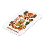 ヴィンテージアート感謝祭ギフトマグネット マグネット (左側)