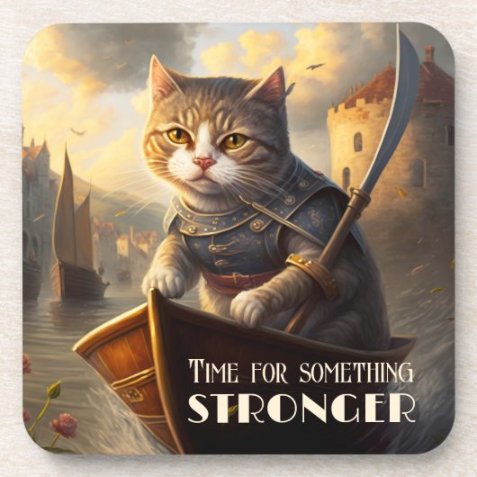 ヴィンテージアート戦士キャットリキュールエスプレッソコースター コースター (正面)