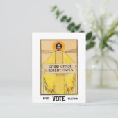 ヴィンテージアート投票女性の権利はがき ポストカード (スタンド正面)
