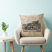 ヴィンテージアート新聞文字スタイル クッション (椅子)