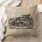 ヴィンテージアート新聞文字スタイル クッション (ブランケット)