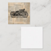 ヴィンテージアート新聞文字スタイル ノートカード (正面/裏面)