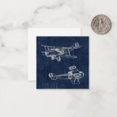 ヴィンテージアート新聞文字&脚本スタイル ノートカード (正面/裏面インサイチュ)