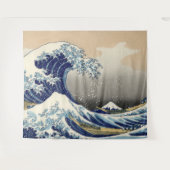 ヴィンテージアート素晴らしが神奈川の波 タペストリー (正面(横))