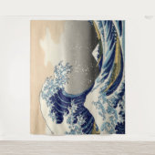 ヴィンテージアート素晴らしが神奈川の波 タペストリー (正面)