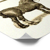 ヴィンテージアート馬の品種グラフ印刷されたポスター壁 ポスター (角)