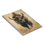 ヴィンテージアート・オブ・ザ・ビソン ノートブック (右側)