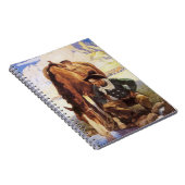 ヴィンテージアート、カウボーイNC Wyethによって彼の馬を散水 ノートブック (右側)