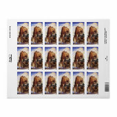 ヴィンテージアート、カウボーイNC Wyethによって彼の馬を散水 ラベル (フルシート)