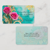 ヴィンテージアート&ガーデンインスパイア名刺 名刺 (正面/裏面)