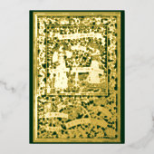 ヴィンテージアート&クラフトガールズバナークリスマス 箔シーズンカード (正面)