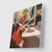 ヴィンテージアート – ザカフェ- Fernand Lungren スクエア壁時計 (傾斜)