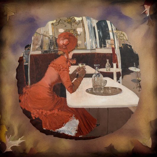 ヴィンテージアート – ザカフェ- Fernand Lungren ラウンドクッション