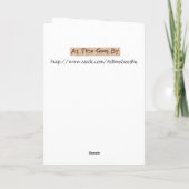 ヴィンテージアート – フェイ感じズ・ダンシー、 カード (裏面)