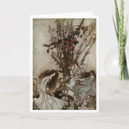 ヴィンテージアート – フェイ感じズ・ダンシー、 カード (正面)