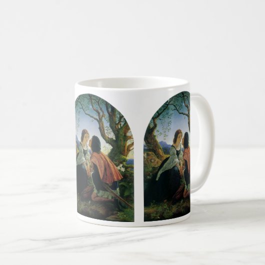 ヴィンテージアート、夕暮れの恋人たち、ジョセフ・ノエル・パトン コーヒーマグカップ (正面右)