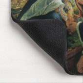 ヴィンテージアート、夕暮れの恋人たち、ジョセフ・ノエル・パトン マウスパッド (コーナー)