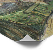 ヴィンテージアート、女性と手袋を持つToulouse Laurec ポスター (角)