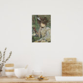 ヴィンテージアート、女性と手袋を持つToulouse Laurec ポスター (キッチン)