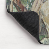 ヴィンテージアート、女性と手袋を持つToulouse Laurec マウスパッド (コーナー)