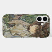 ヴィンテージアート、女性と手袋を持つToulouse Laurec Case-Mate iPhoneケース (裏面 (横))