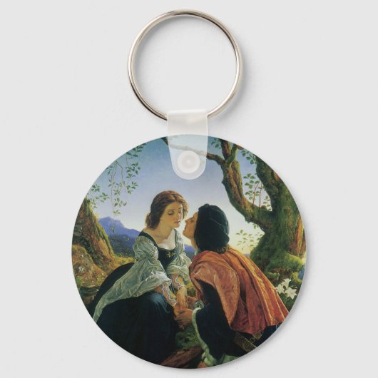 ヴィンテージアート、恋人たちデュスク、ジョセフ・ノールパトン卿 キーホルダー (正面)