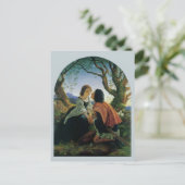 ヴィンテージアート、恋人たちデュスク、ジョセフ・ノールパトン卿 シーズンポストカード (スタンド正面)