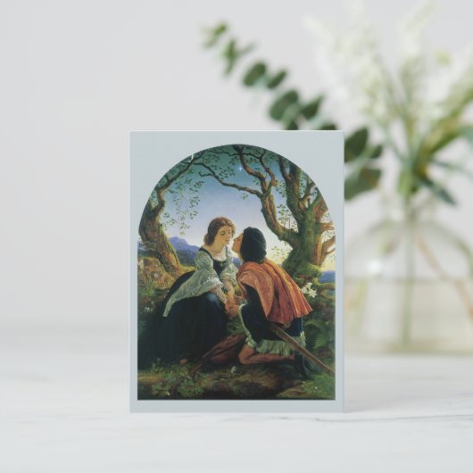 ヴィンテージアート、恋人たちデュスク、ジョセフ・ノールパトン卿 シーズンポストカード (スタンド正面)