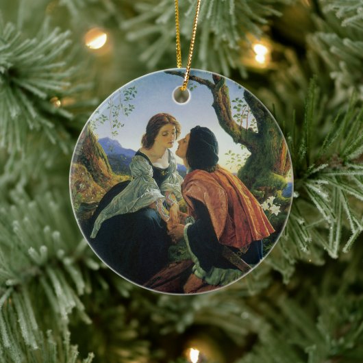 ヴィンテージアート、恋人たちデュスク、ジョセフ・ノールパトン卿 セラミックオーナメント (ツリー)