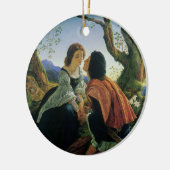 ヴィンテージアート、恋人たちデュスク、ジョセフ・ノールパトン卿 セラミックオーナメント (左)